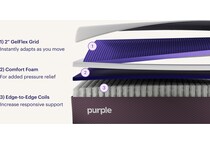 restore soft hybrid grey mattress king   