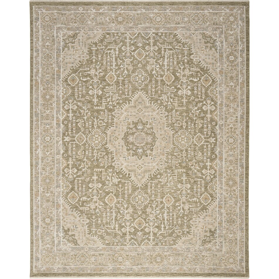 retreat  green vintage rug meduim   