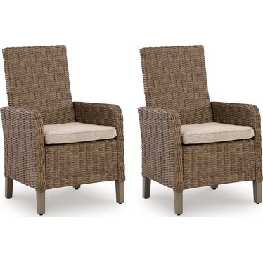 REVARE BEACH OUTDOOR ARM CHAIR SET OF 2