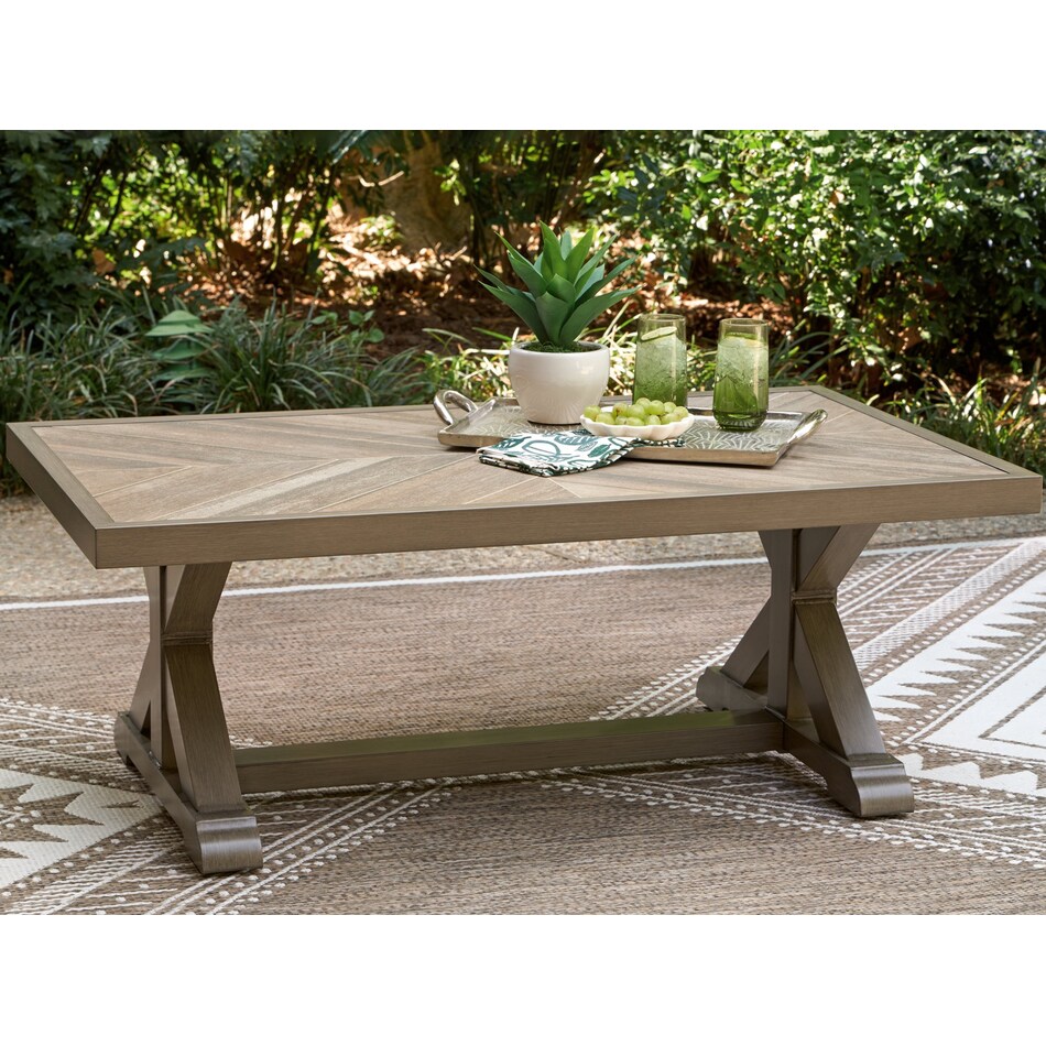 revare beach beige cocktail table   