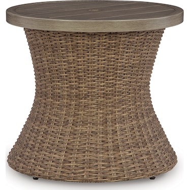 REVARE BEACH ROUND OUTDOOR END TABLE