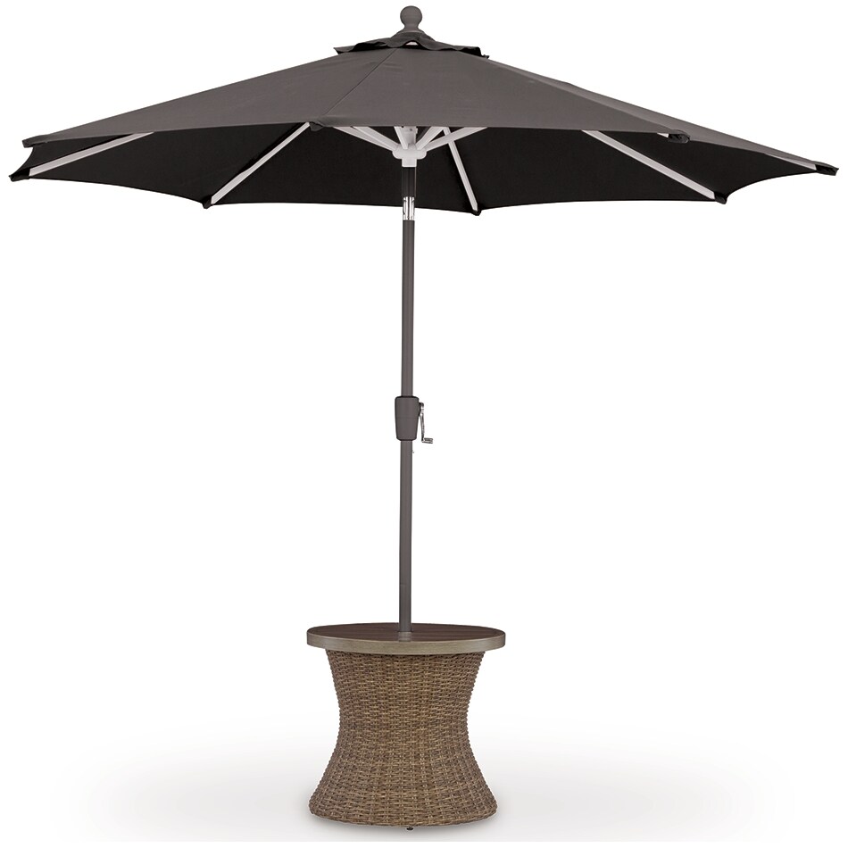 revare beach beige end table   