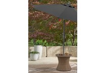 revare beach beige end table   