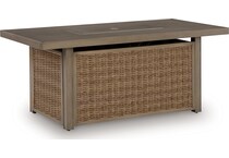 revare beach beige fire pit   