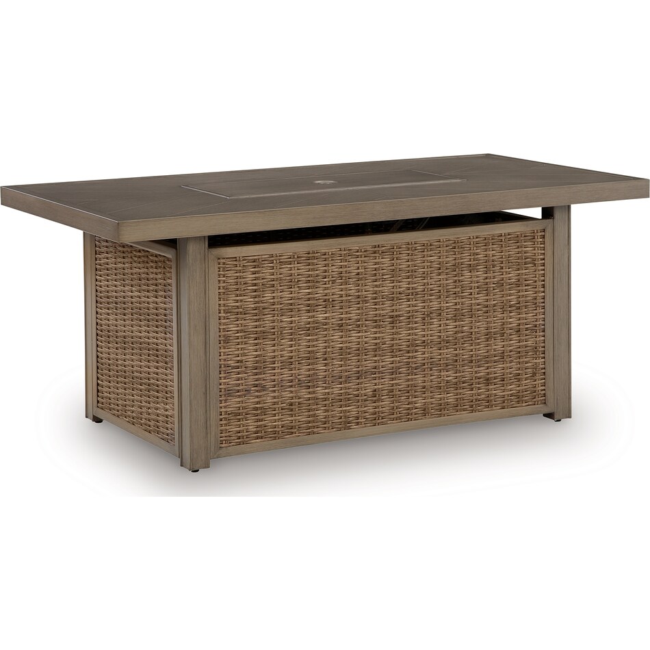 revare beach beige fire pit   