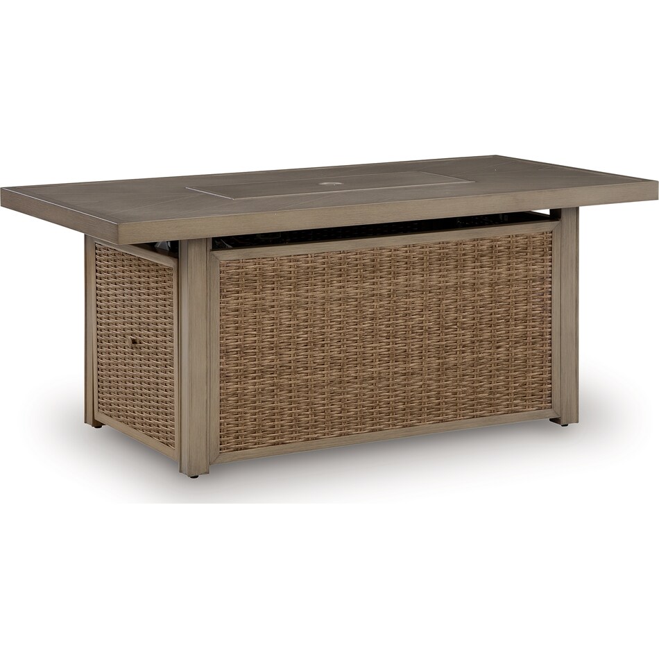 revare beach beige fire pit   