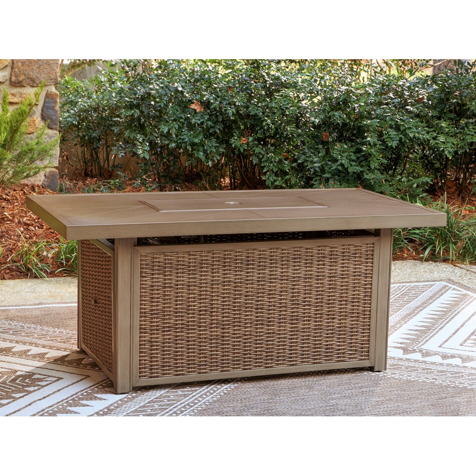 revare beach beige fire pit   