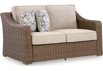 revare beach beige loveseat   