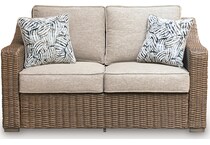 revare beach beige loveseat   