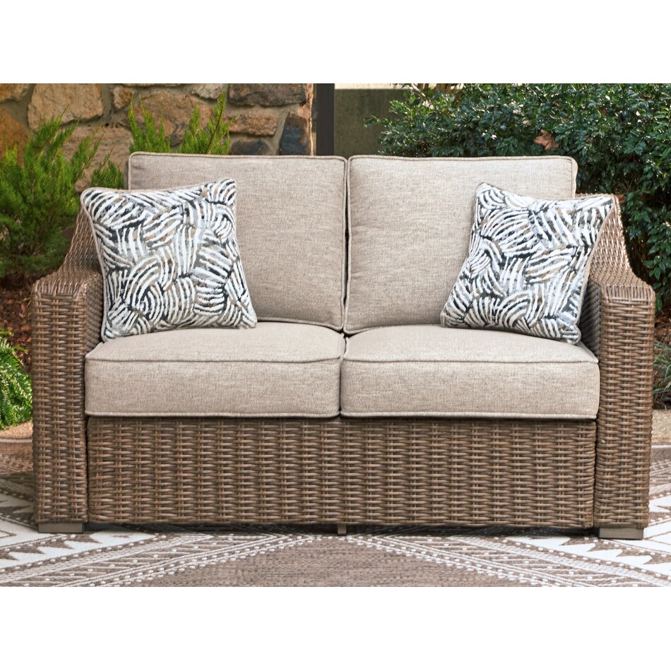 revare beach beige loveseat   