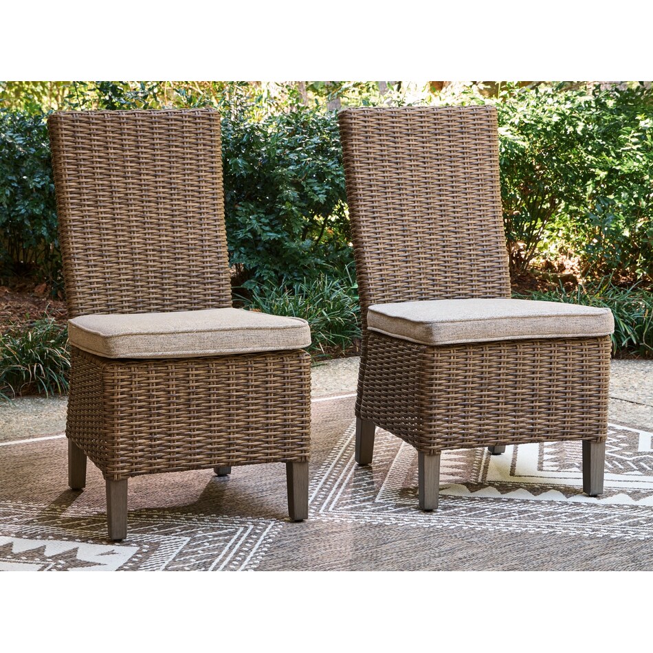 revare beach beige side chair   