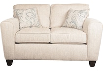 rexanna beige loveseat   