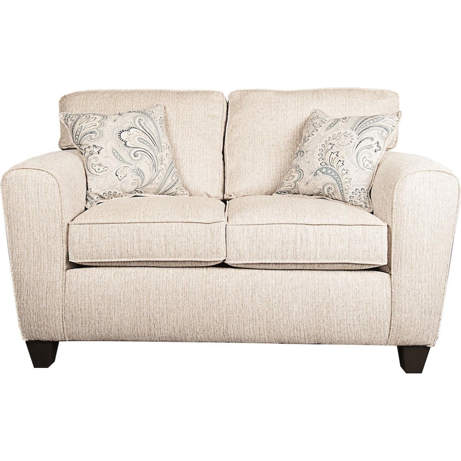 rexanna beige loveseat   