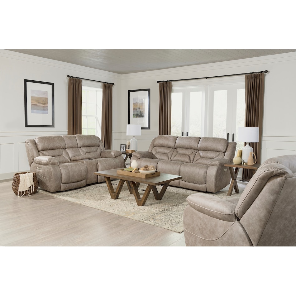 rhodes brown power reclining loveseat   