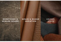 ricmen putty leather reclining loveseat   