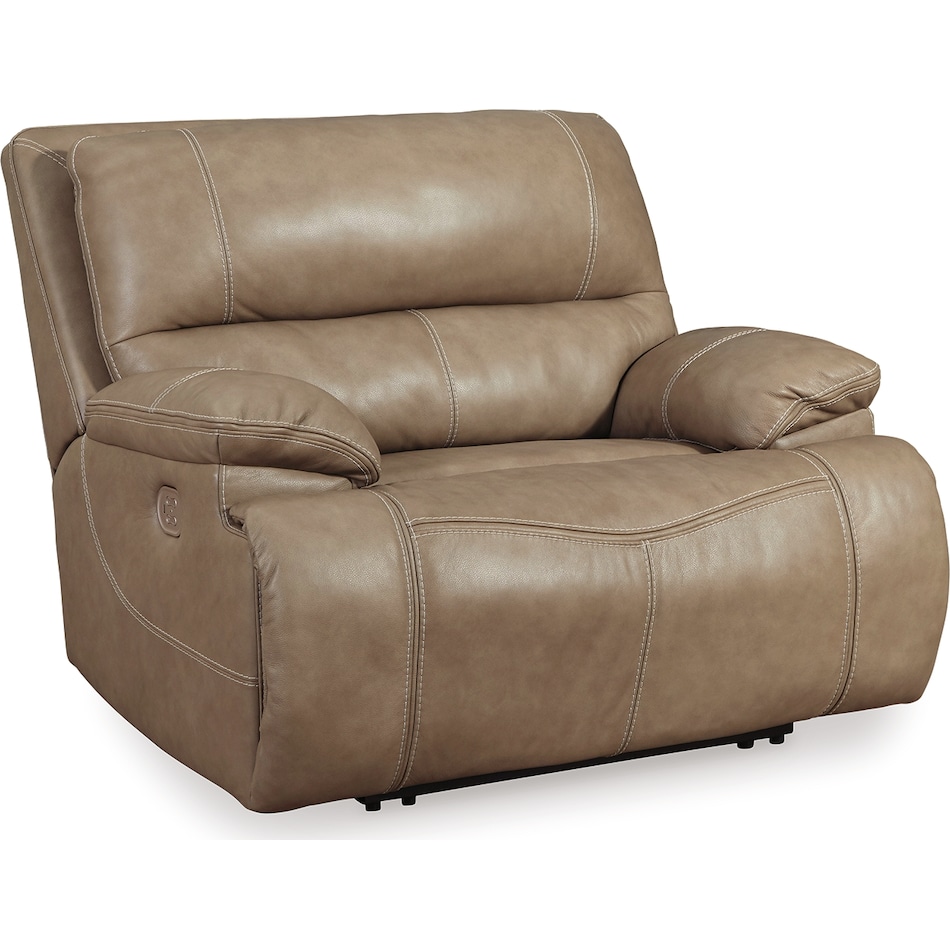 ricmen putty power leather recliner   