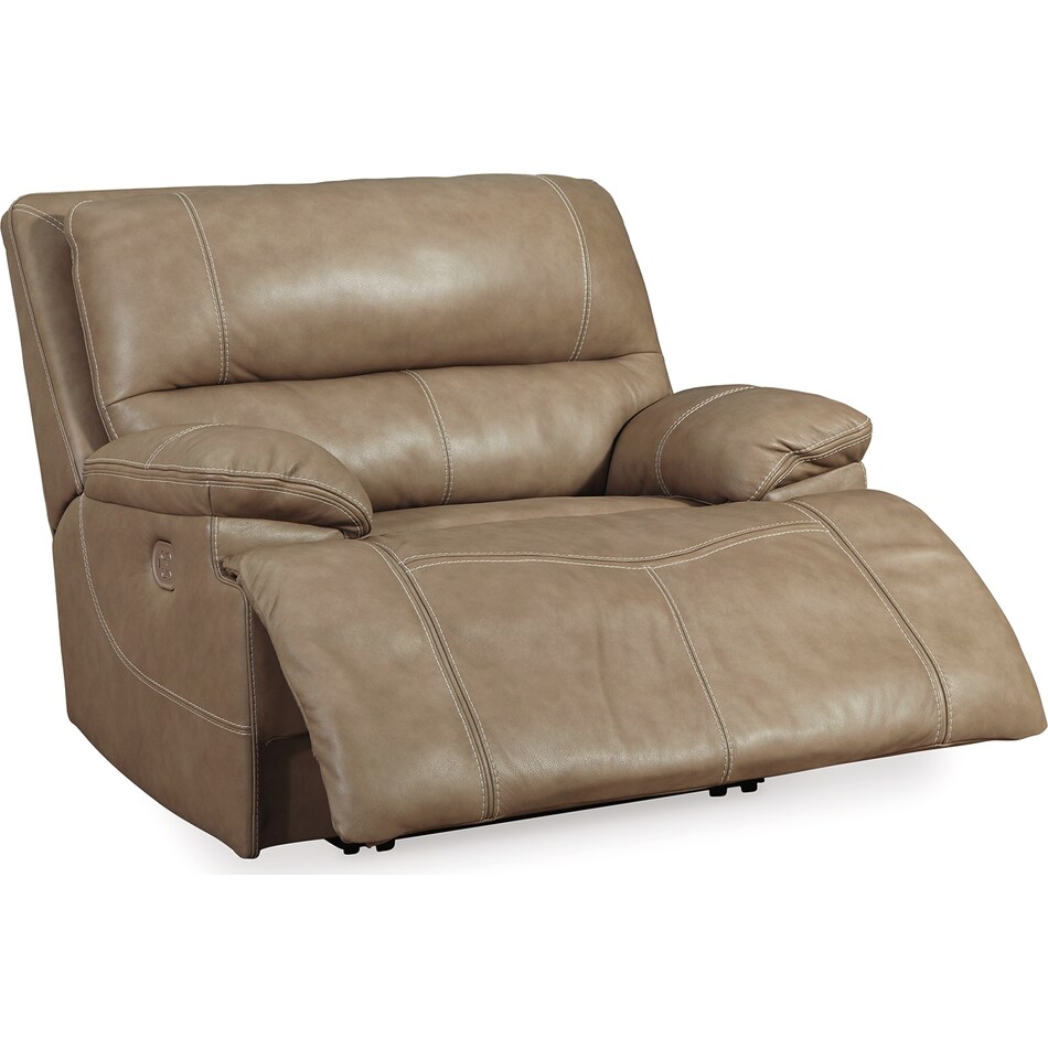 ricmen putty power leather recliner   