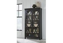 ridgeway light brown black curio   