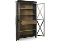 ridgeway light brown black curio   