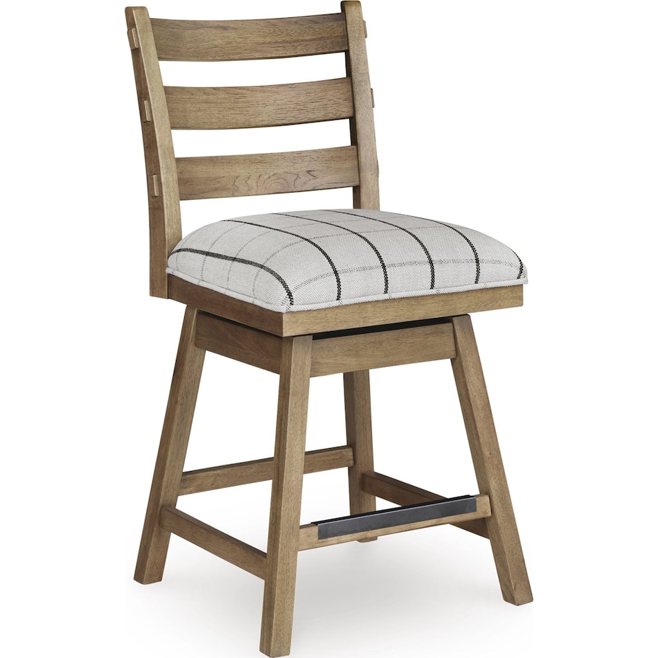 ridgeway light brown counter chair   