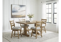 ridgeway light brown counter chair   