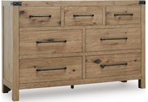 ridgeway light brown dresser   