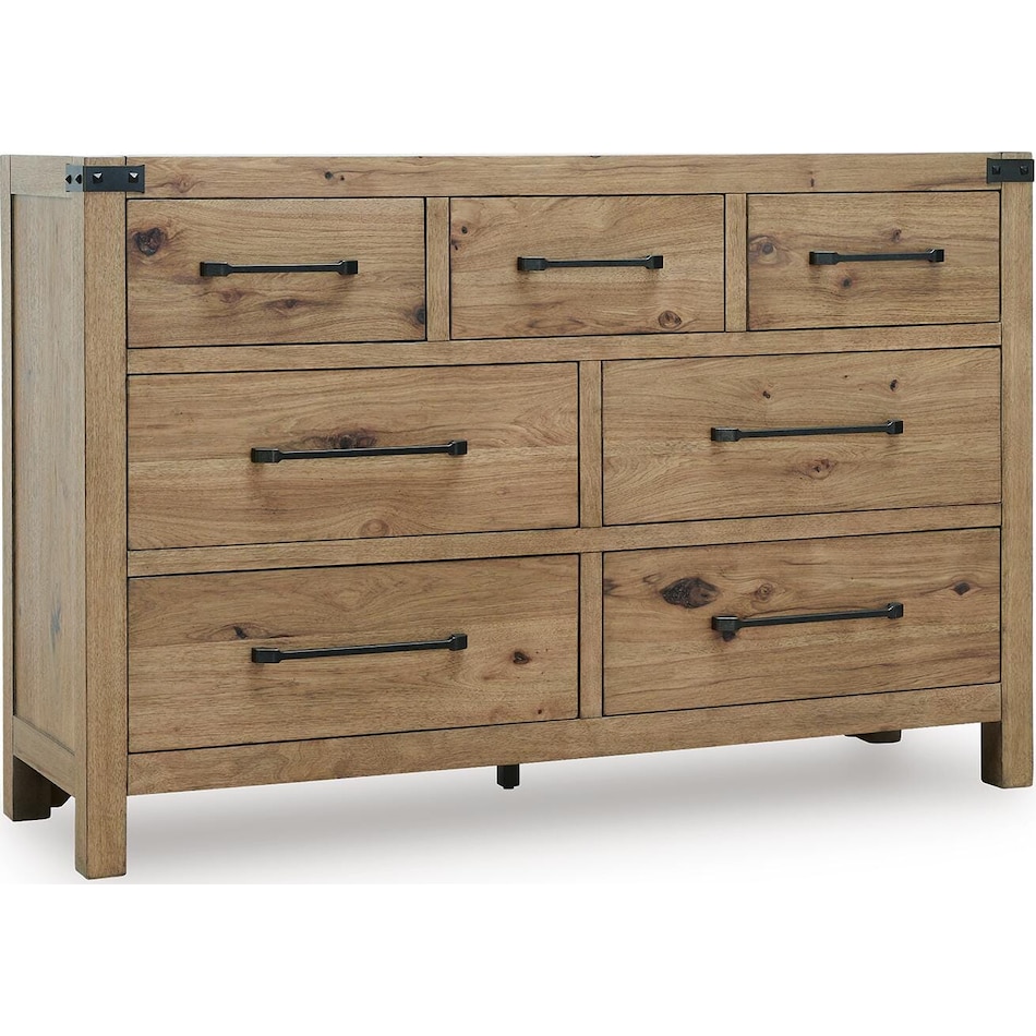 ridgeway light brown dresser   
