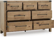 ridgeway light brown dresser   