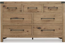 ridgeway light brown dresser   
