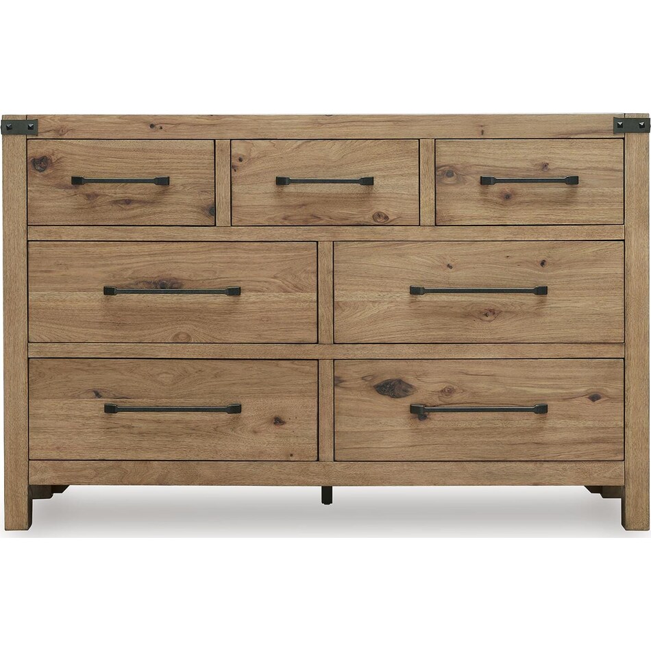 ridgeway light brown dresser   
