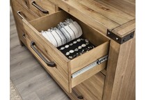 ridgeway light brown dresser   