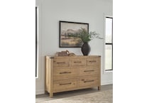 ridgeway light brown dresser   