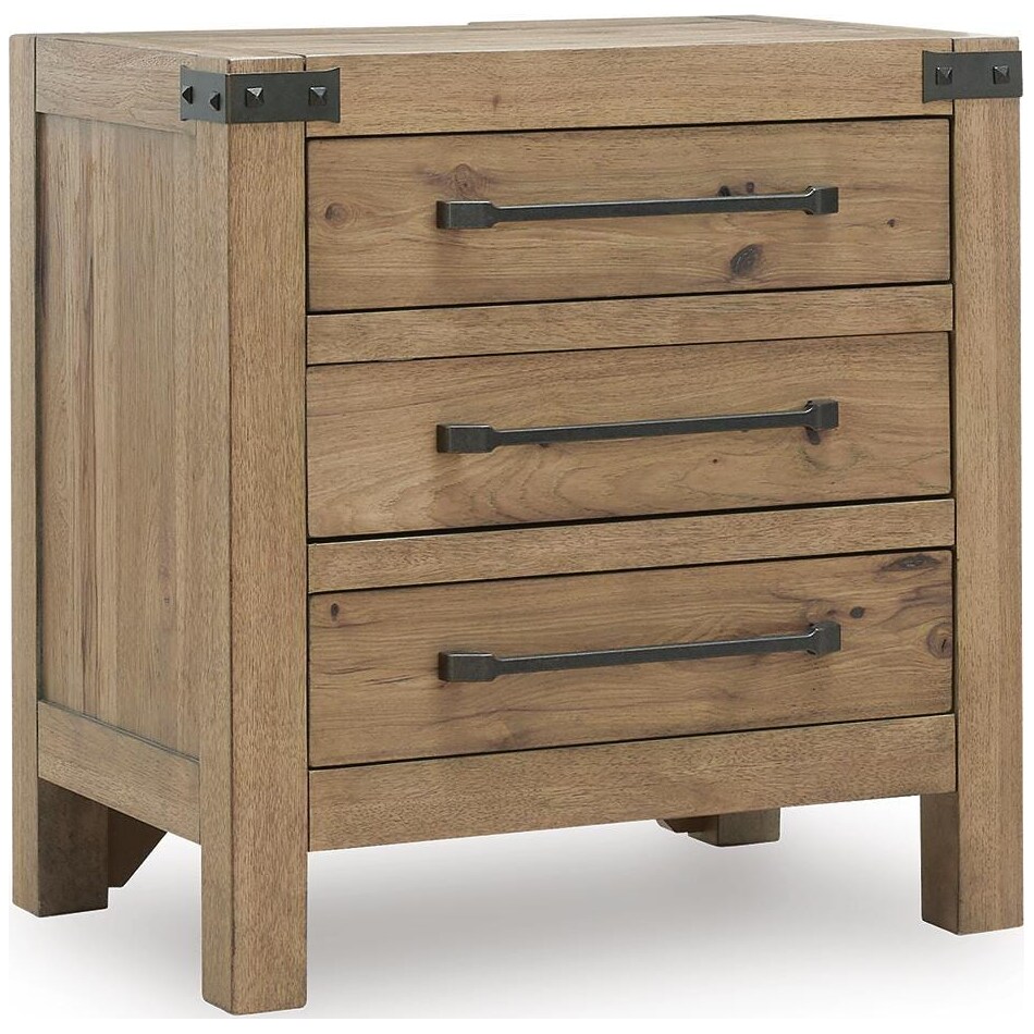 ridgeway light brown nightstand   
