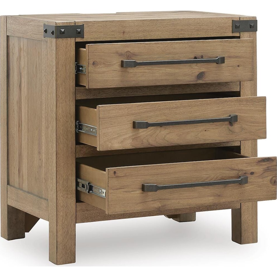 ridgeway light brown nightstand   