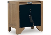 ridgeway light brown nightstand   