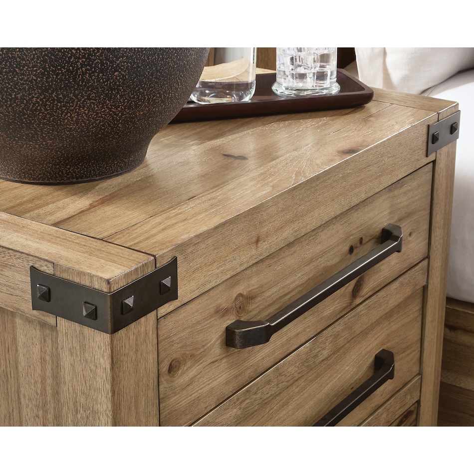 ridgeway light brown nightstand   