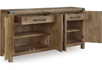 ridgeway light brown sideboard server   