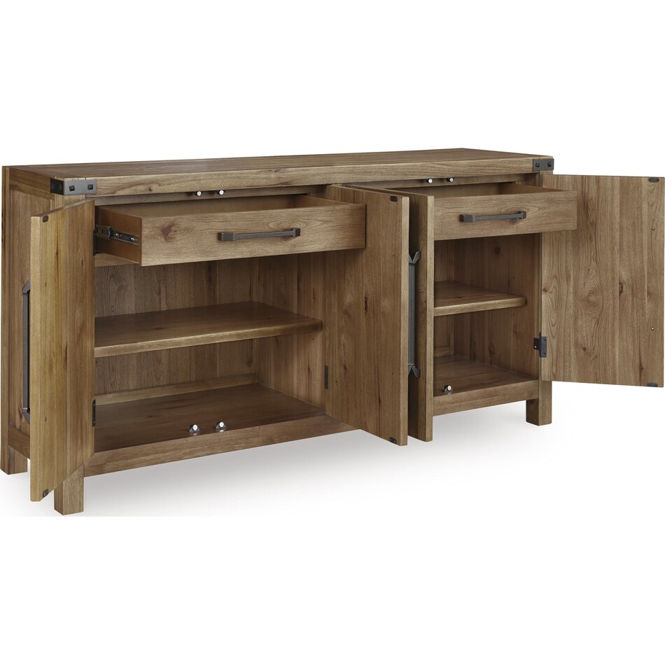 ridgeway light brown sideboard server   