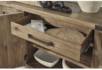ridgeway light brown sideboard server   