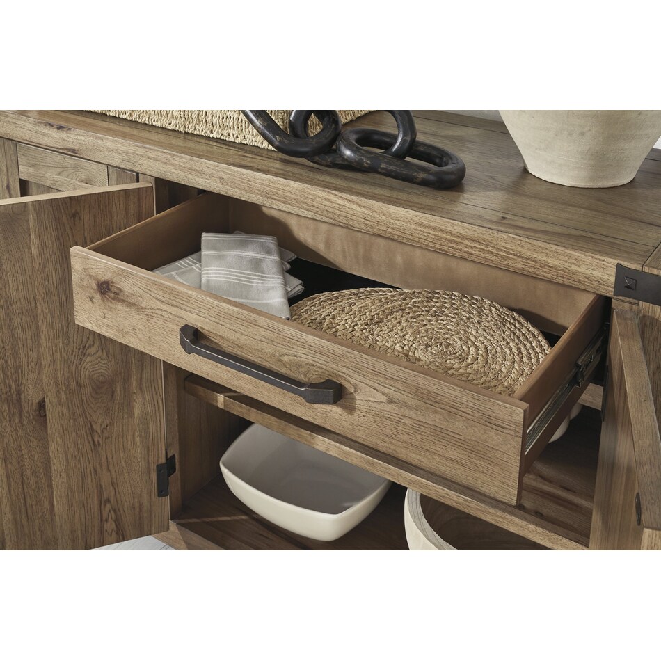 ridgeway light brown sideboard server   