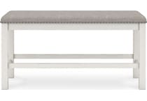 robbinsdale antique white bench   