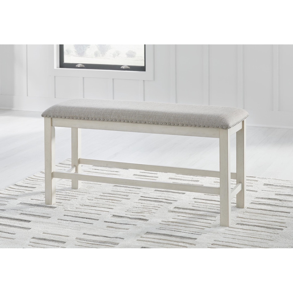 robbinsdale antique white bench   