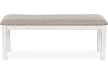 robbinsdale antique white bench   