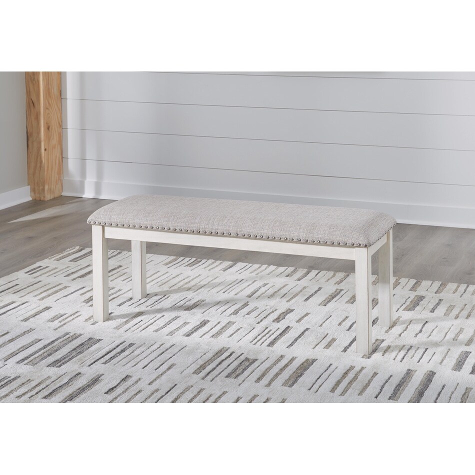 robbinsdale antique white bench   
