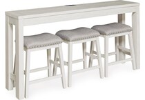 robbinsdale antique white counter table  counter table top   