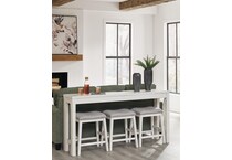 robbinsdale antique white counter table  counter table top   