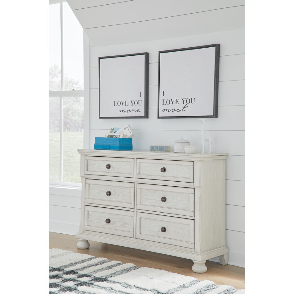 robbinsdale antique white dresser   