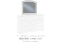robbinsdale antique white mirror   