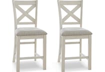 robbinsdale antique white side chair   