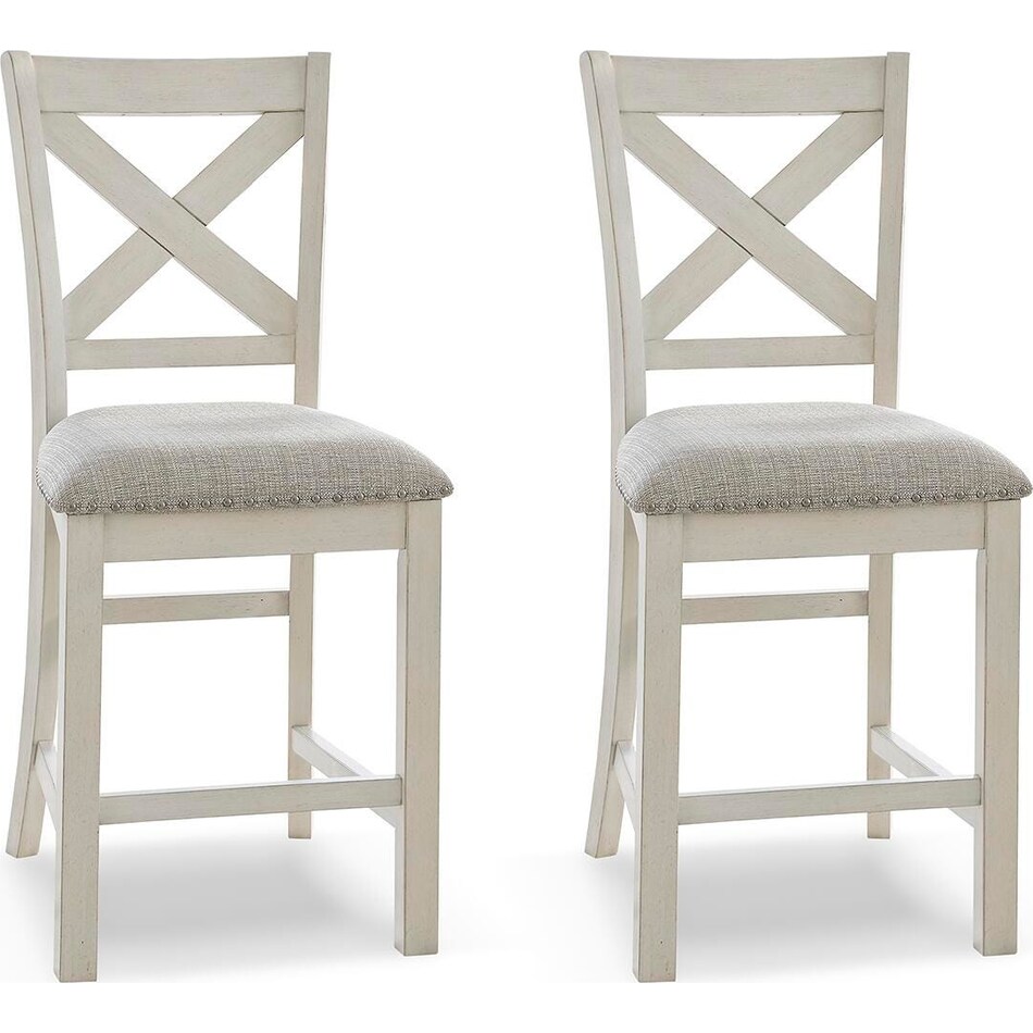 robbinsdale antique white side chair   